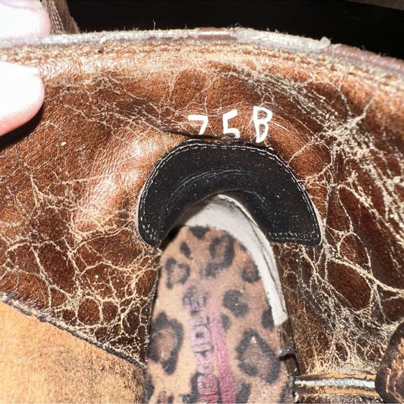 Ariat Billie Unbridled Western Boots 7.5 Brown Side Zip Ankle Cowgirl Rodeo - Picture 16 of 16